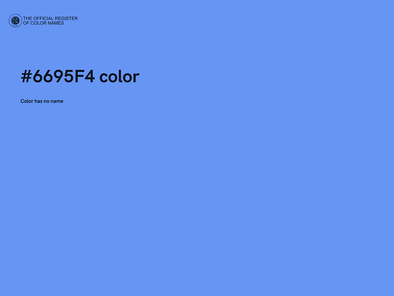 #6695F4 color image