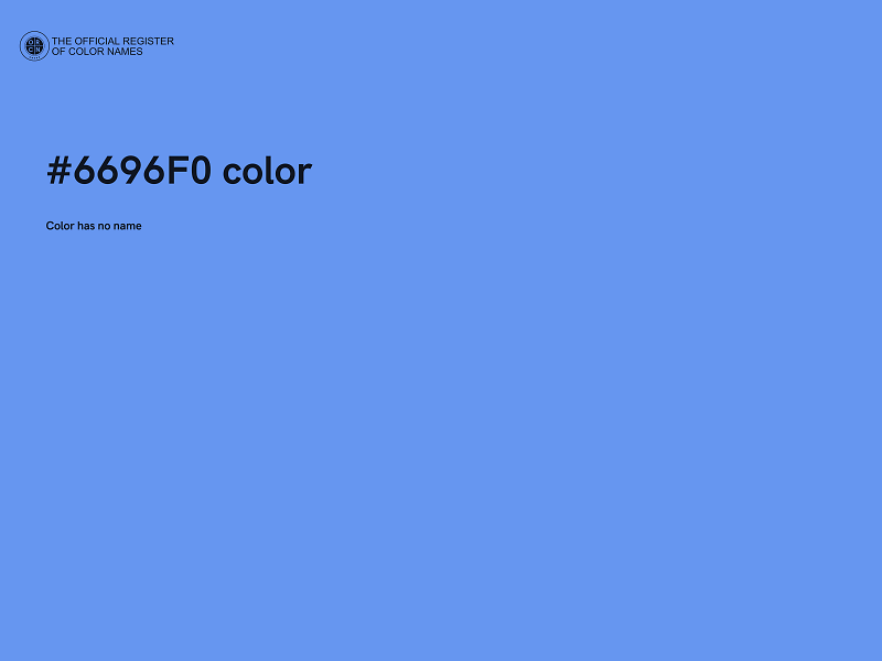 #6696F0 color image