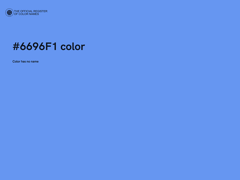 #6696F1 color image