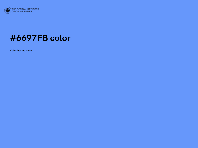 #6697FB color image