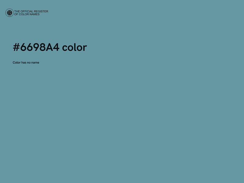 #6698A4 color image