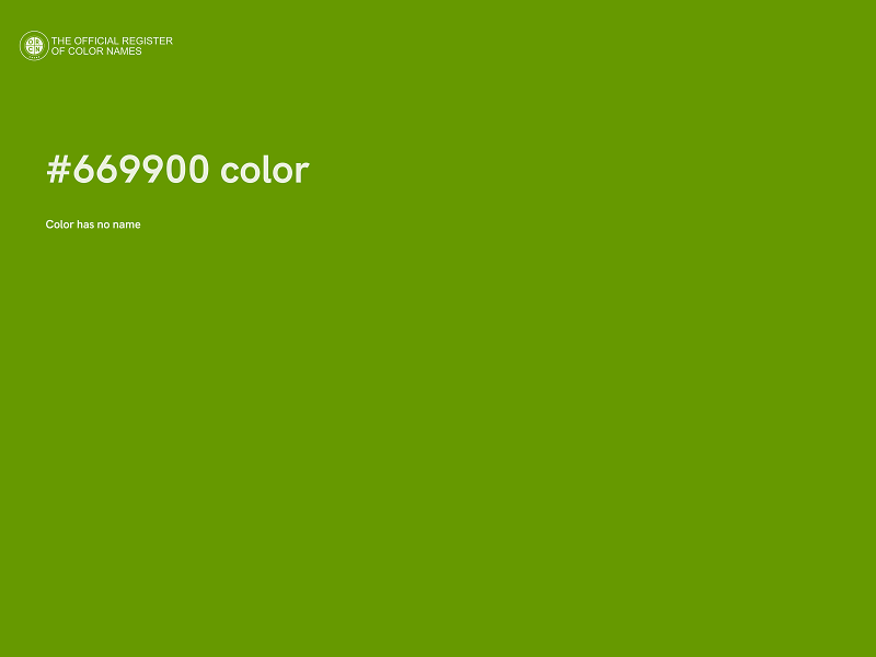 #669900 color image