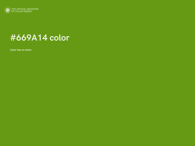 #669A14 color image