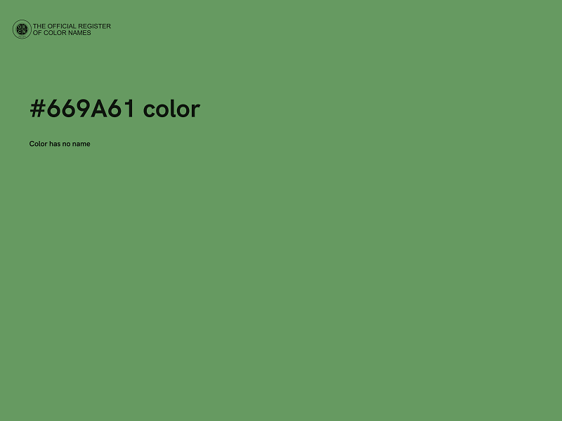 #669A61 color image