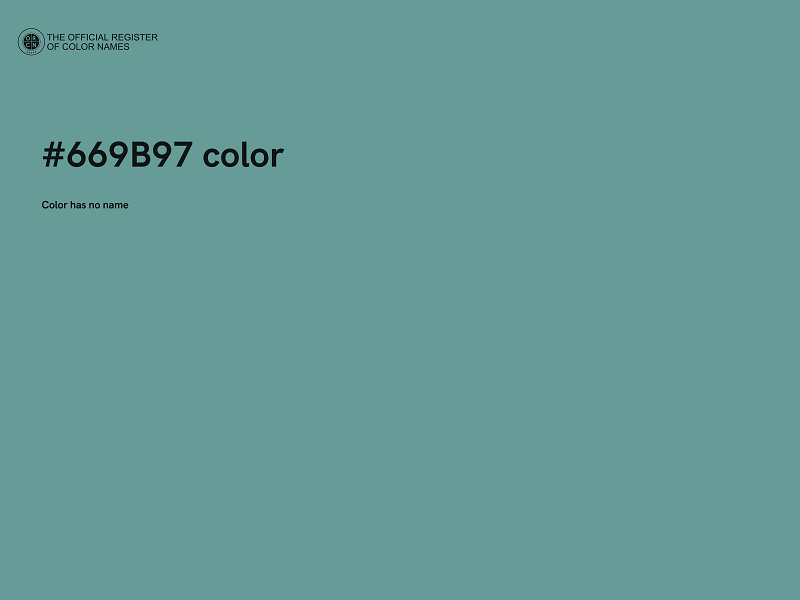 #669B97 color image