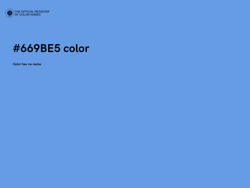 #669BE5 color image