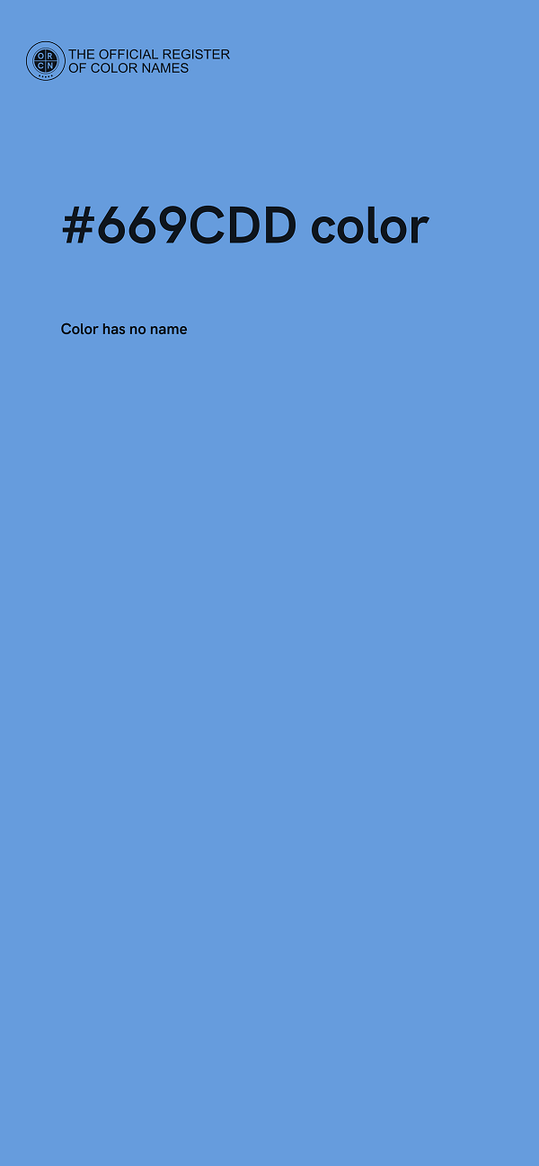 #669CDD color image