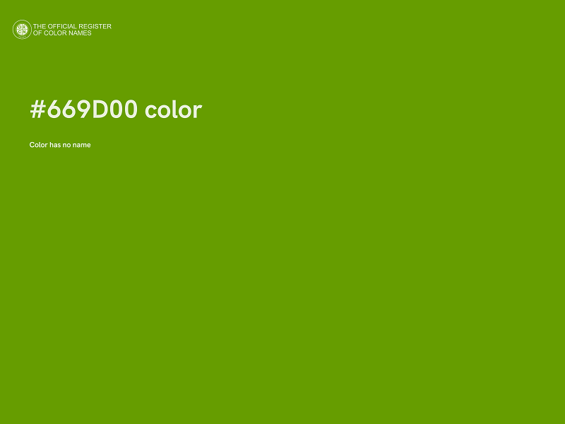 #669D00 color image