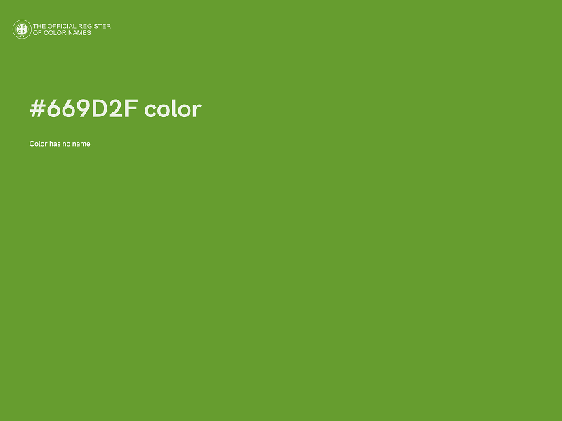 #669D2F color image