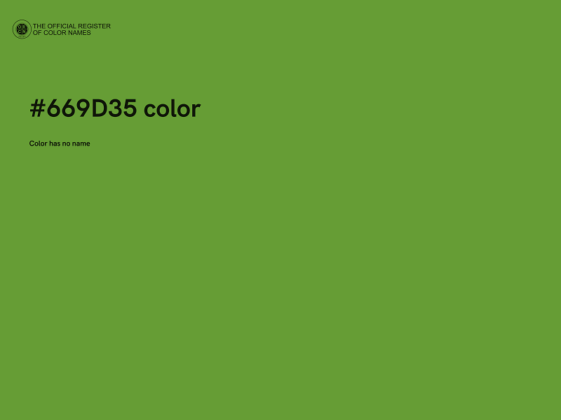 #669D35 color image