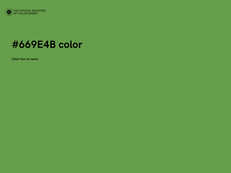 #669E4B color image