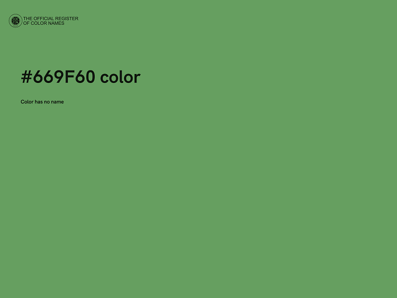 #669F60 color image