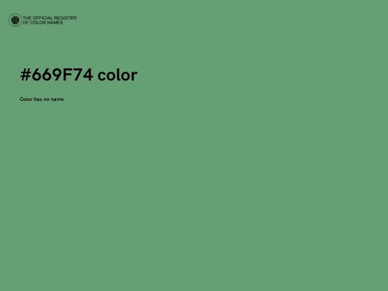 #669F74 color image