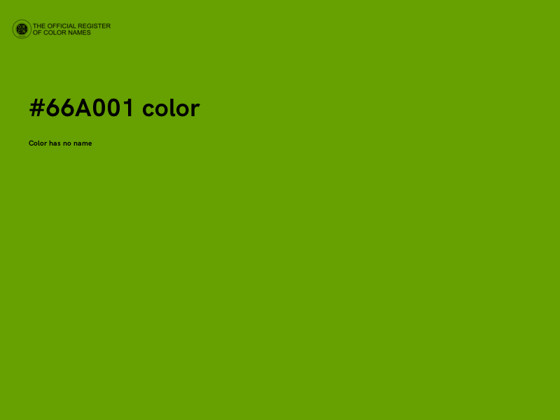 #66A001 color image