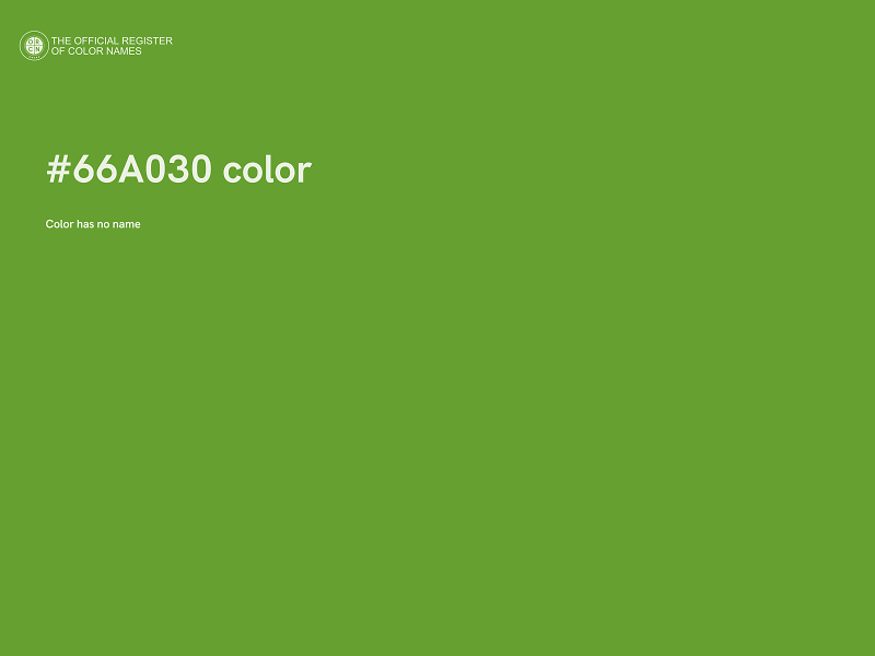 #66A030 color image