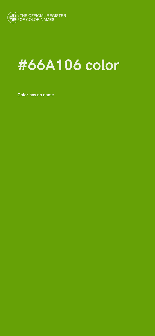 #66A106 color image