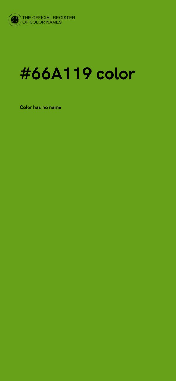 #66A119 color image
