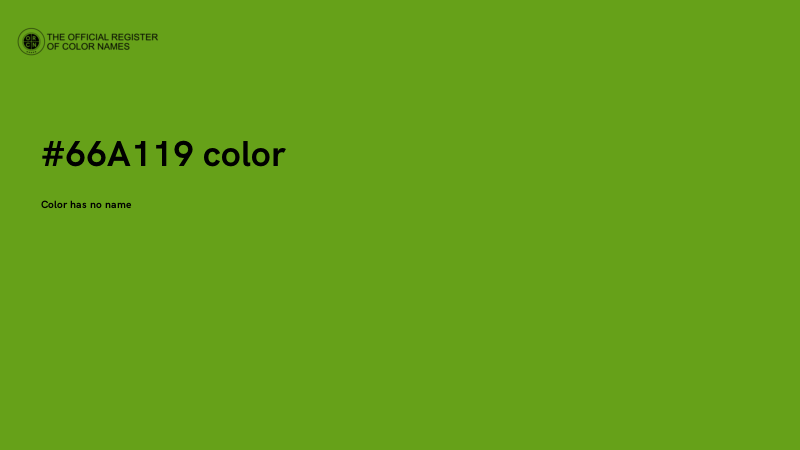 #66A119 color image