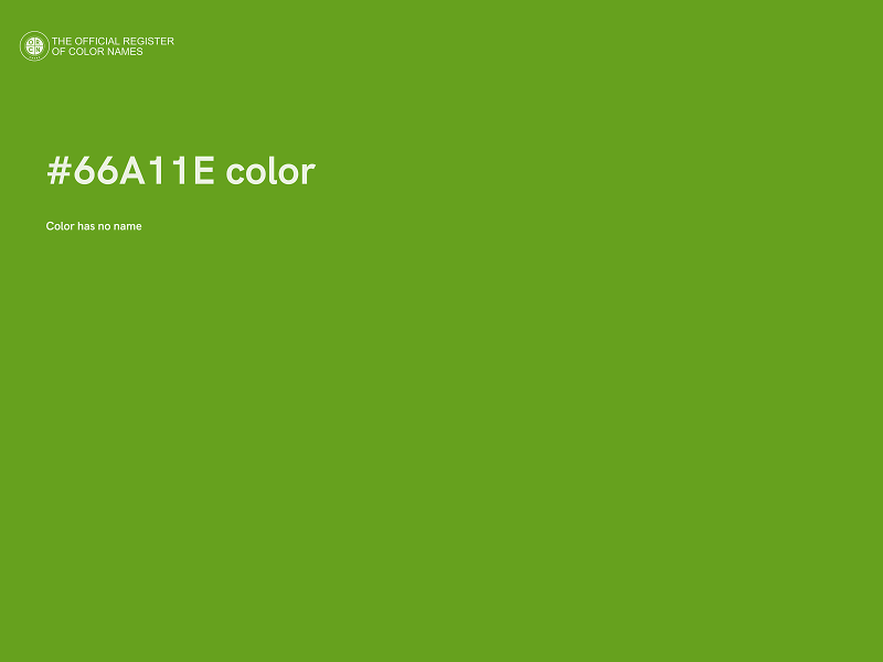 #66A11E color image