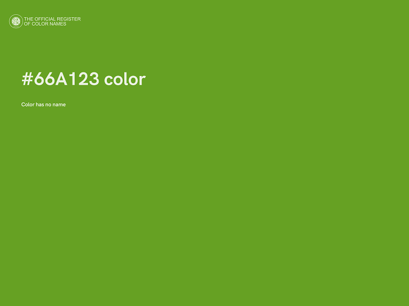 #66A123 color image