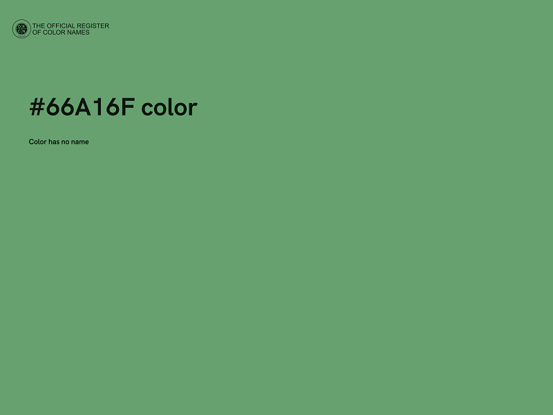 #66A16F color image