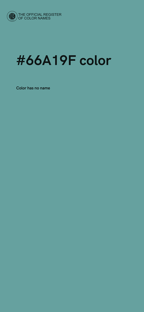 #66A19F color image