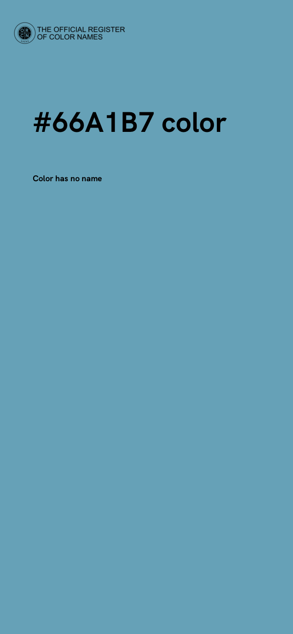 #66A1B7 color image