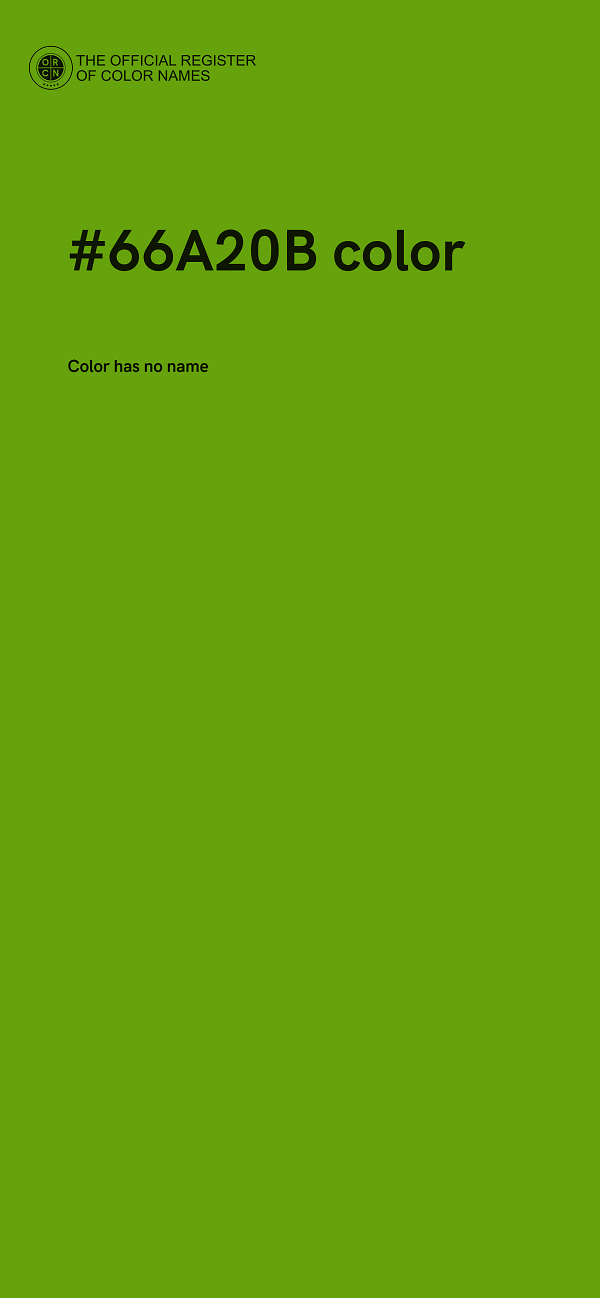 #66A20B color image