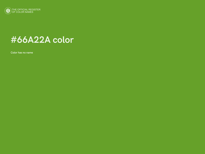 #66A22A color image