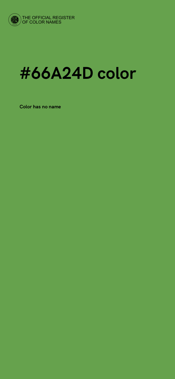 #66A24D color image