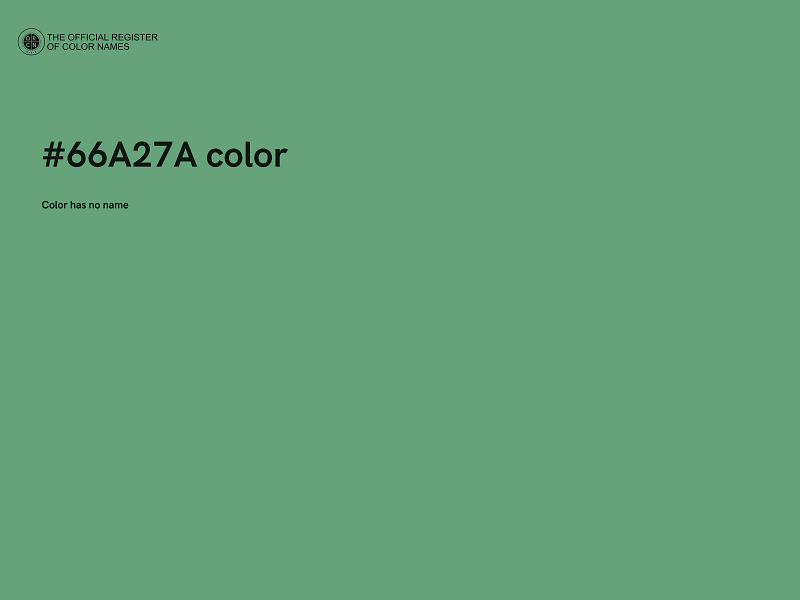 #66A27A color image