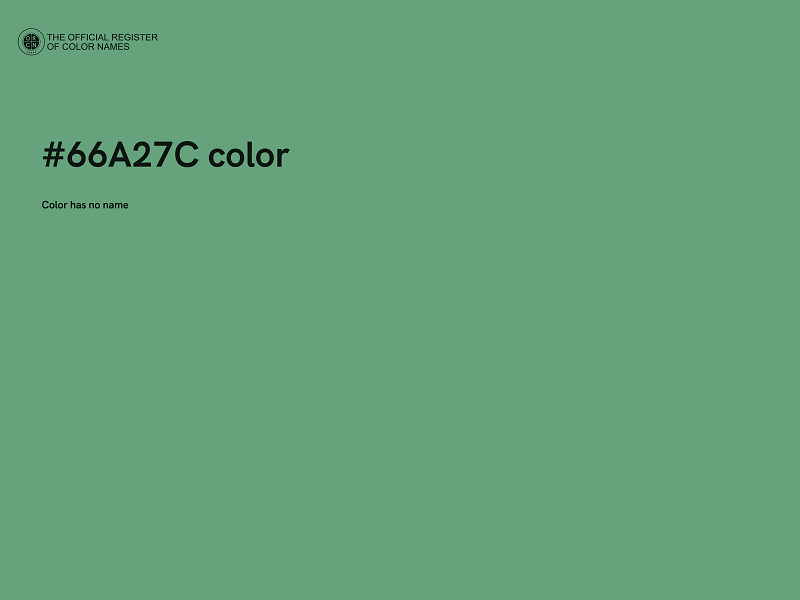 #66A27C color image