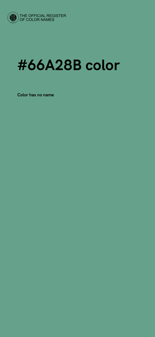#66A28B color image