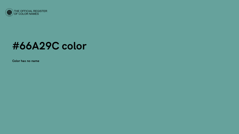 #66A29C color image