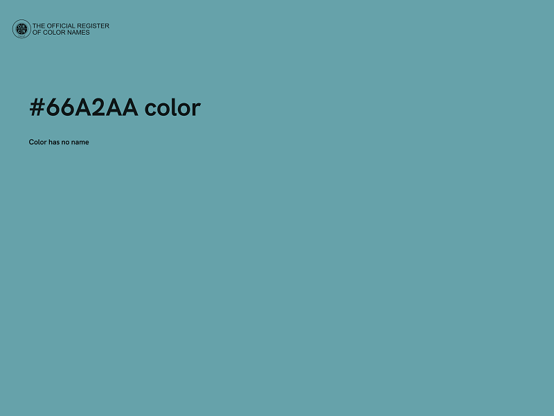 #66A2AA color image