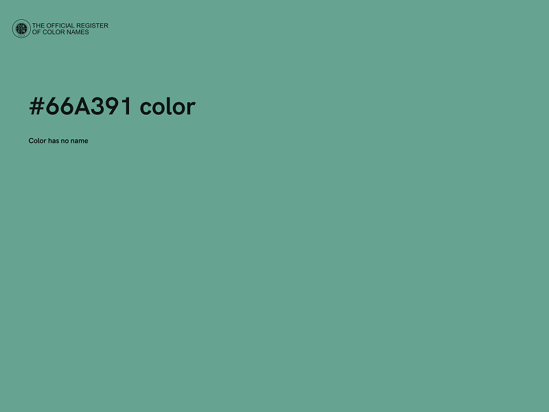 #66A391 color image