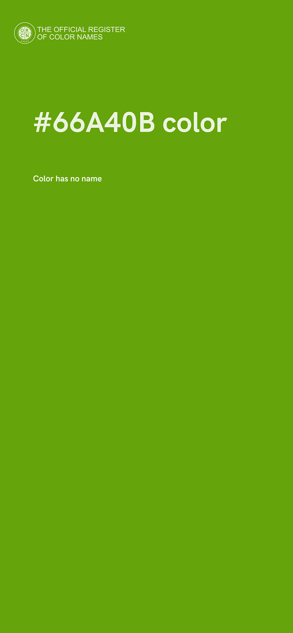 #66A40B color image