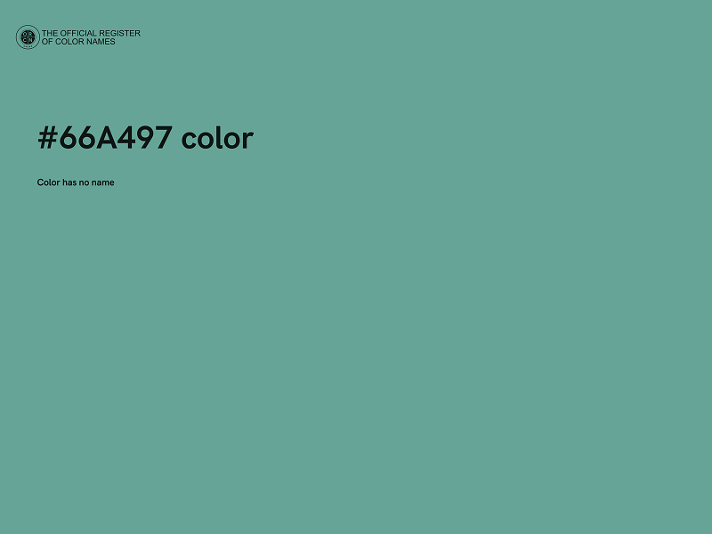 #66A497 color image