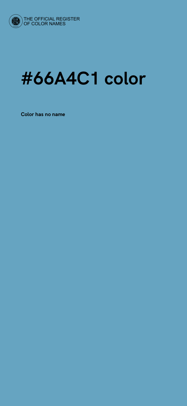 #66A4C1 color image