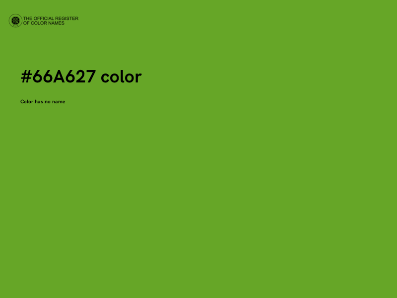 #66A627 color image