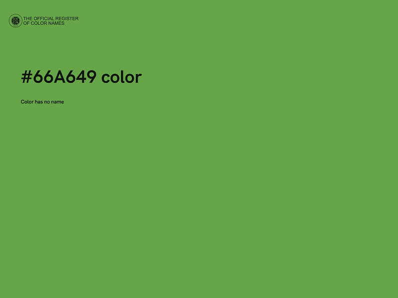 #66A649 color image