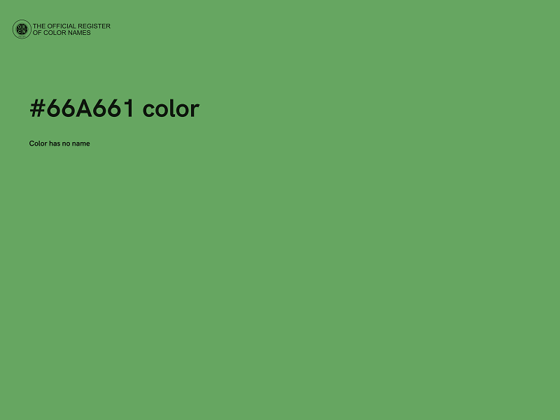 #66A661 color image