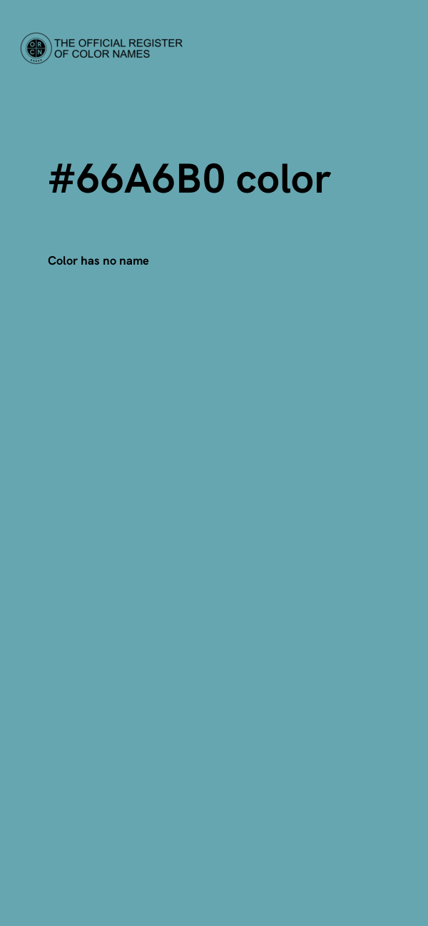 #66A6B0 color image