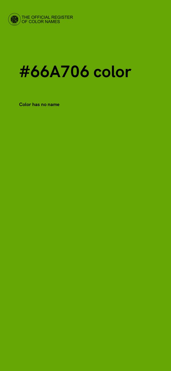 #66A706 color image