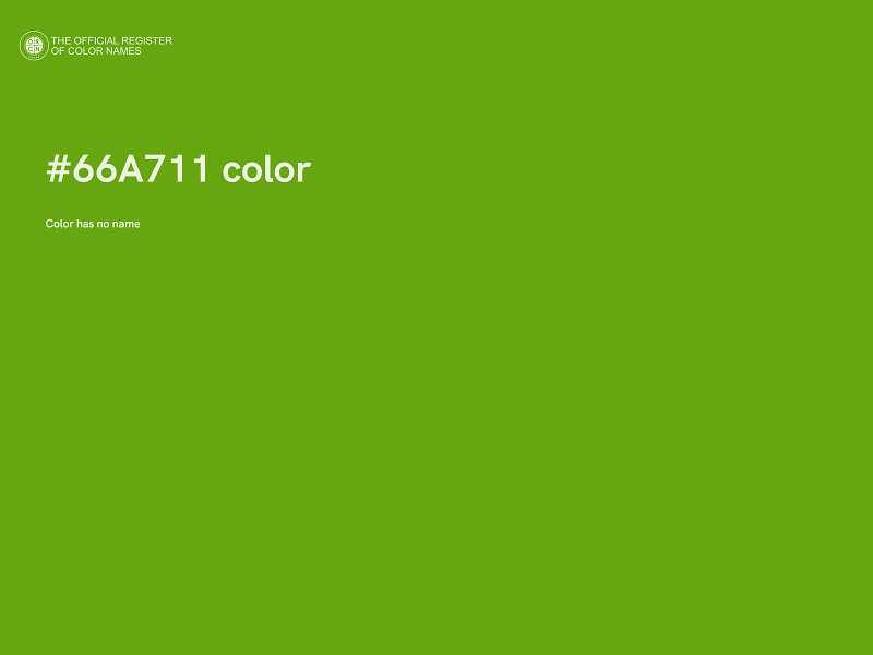 #66A711 color image