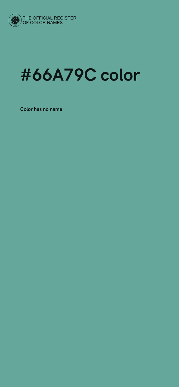 #66A79C color image