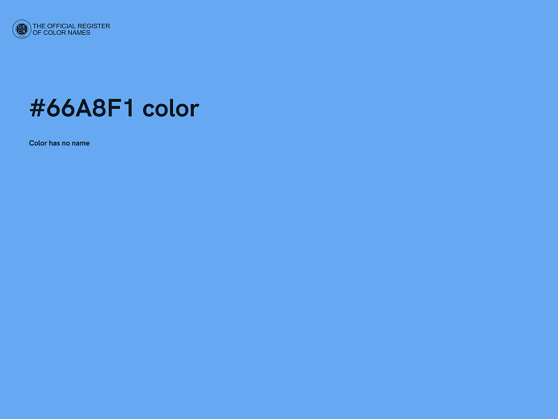 #66A8F1 color image