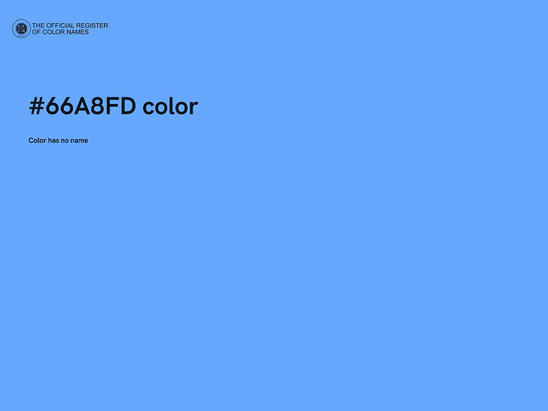 #66A8FD color image
