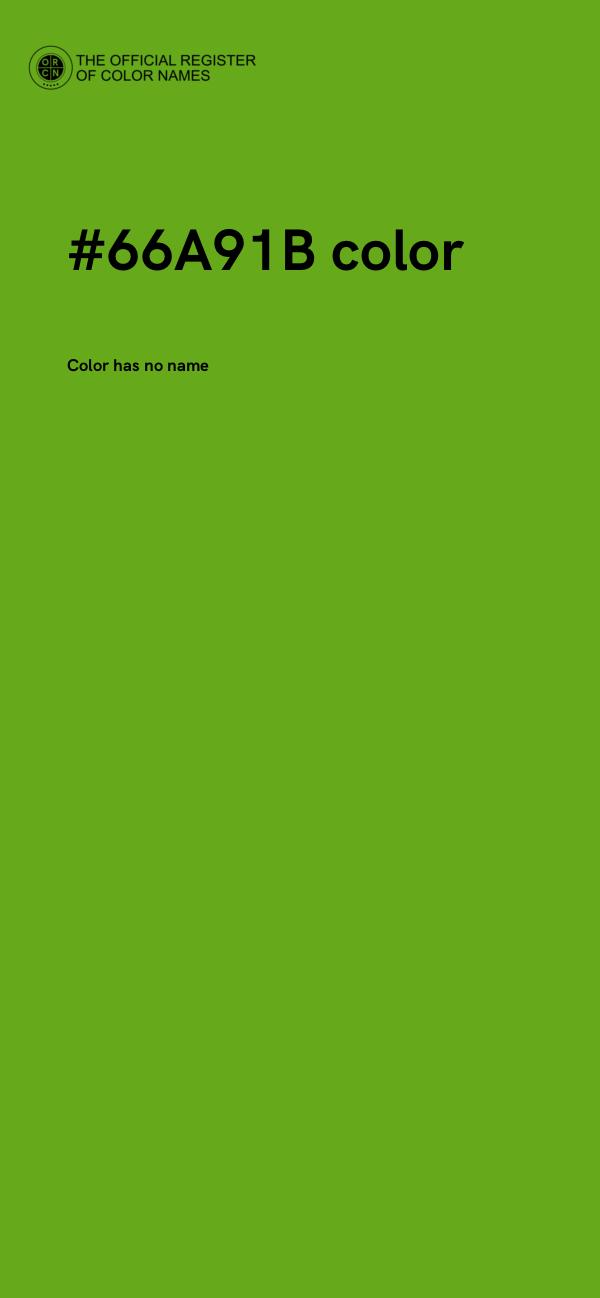 #66A91B color image