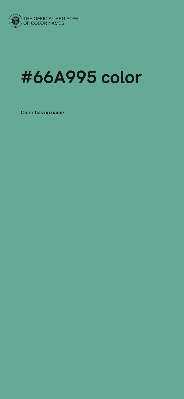 #66A995 color image